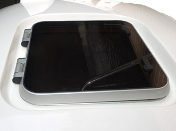 Standard Series Deck Hatch with Flange 620 x 620 Smoke Gray - 80.21.40.00