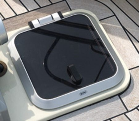 Standard Series Flushline Deck Hatch With Stay 620 × 620 Smoke Gray - 80.55.00.54